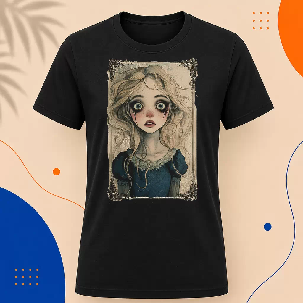 Pánské tričko - Zvědavá Alenka – Curious Alice
